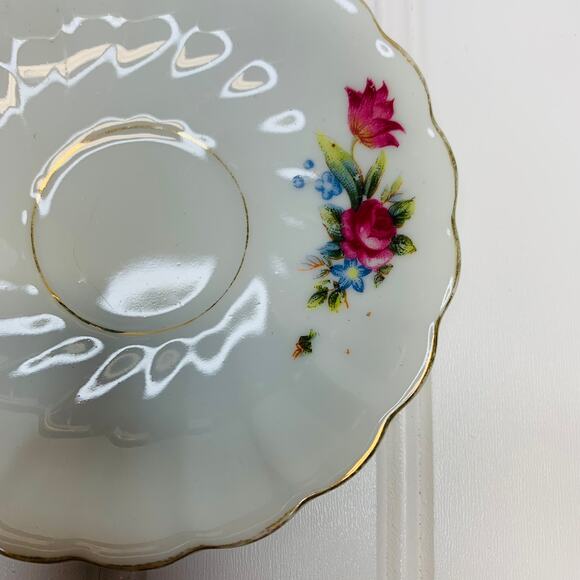 Demitasse Vintage Tea Cup Set Made in Occupied Japan Pink Roses Gold Trimmed - Picture 7 of 10